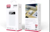 XO PR164 Led Işıklı PowerBank, 30000 mAh, Led Gösterge, 5 Cihaz Şarj Desteği, Entegre 3'lü Kablo Lightning, Micro USB, Type-C, Beyaz - 2