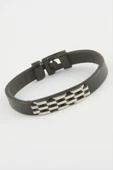 Zincir Desenli Kaliteli Suni Deri Bileklik thumbnail 2