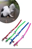 Çıngıraklı Zilli Sevimli Renkli Slikon Kedi Köpek Boyun Tasması - 1 Adet Stokta Olan Gönderilir thumbnail 11