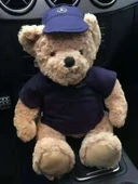 Peluş Ayı - Polis Mavi Kemerli Pantolon - 30cm - 5