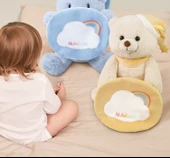 USB Şarjlı Bebek Peekaboo Ayıcığı - Kayısı Rengi Ayı + Manhattan El Topu - 8