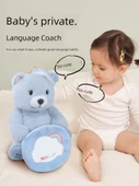 USB Şarjlı Bebek Peekaboo Ayıcığı - Mavi Ayı + Emzikli Müzik Çevirici - 2