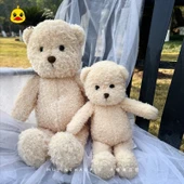 Sevimli Bej Ayıcık Peluş Oyuncak - Küçük - 28cm - 12
