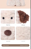 Yumuşak Peluş Köpek Oyuncak Bebek - 35cm - Karikatür Çanta Hediye Torbası - 11