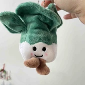 Sebze ve Meyve Peluş Kolye Bebek Çantası Süsleri - Batı Mavi Çiçek - 12