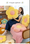 Çiçek Yastık Peluş Oyuncak - Flüoresan Yeşil - 50cm - 7