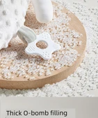 Bebek Rahatlatıcı Havlu Peluş Kukla Dişlik Oyuncak - Mengqi Aslan - Rahatlatıcı Kukla [Geliştirilmiş Doudou Kadifesi Süper Yumuşak] İçinde Yüzük Kağıt + Çıngırak - 11