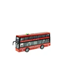 Farbu Kırmızı Çift Katlı Sesli Işıklı Sürtmeli Otobüs RJ5504 - 2