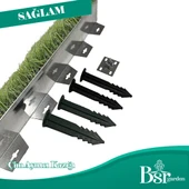 100 Adet Çim Ayırıcı Kazığı 15 cm Çim Sınırlayıcı Kazığı Plastik Jüt Çivisi Bsr Garden - 2