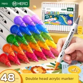 Akrilik Kalem Seti - Yeni Gelişmiş Yumuşak ve Sert Uç - 24 Renk + 56 Parça Boyama Seti - 2