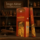 Darshan Sandal Ağacı (Sandal Wood) Çubuk Tütsü (20'li Paket) thumbnail 1