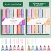 Fluoresan Marker Kalemi - Tek Uç - Kutulu - Rastgele - Denim Casual + Sweet - 12 Adet - 2