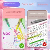Fluoresan Marker Seti - Pudra, Sarı, Mavi (3 Paket) - 4