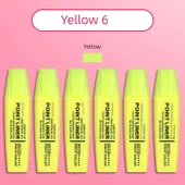 Fluoresan Kalem - Sarı - 6 Renk - 1