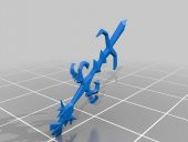 Armadyl Godsword Eski Okul Runescape Plastik Aparat - 2