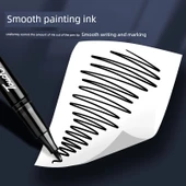 Çift Uçlu Sanat Marker Kalemi - Siyah 60 thumbnail 4