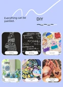 DIY Anime Polaroid Akrilik Marker Kalemi - 3 Paket Esnek Yumuşak Uç Beyaz - 12