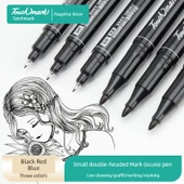 Çift Uçlu Sanat Marker Kalemi - Siyah 60 thumbnail 2