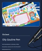 Çift Uçlu Sanat Marker Kalemi - Siyah 60 thumbnail 12