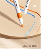 Akrilik Marker Kalemi - 24 Renk Doğrudan Sıvı Takım - Akıllı Mürekkep Kontrolü - 10