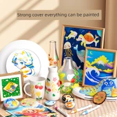 Akrilik Marker Kalemi - 24 Renk Doğrudan Sıvı Takım - Akıllı Mürekkep Kontrolü - 4