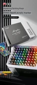Akrilik Kalem Seti - 48 Renk Hediye Kutusu - Düz Sıvı Çam Fıstığı Ucu - 6