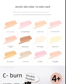 Akrilik Cilt Renkli Kalem Seti - Çift Uçlu Kalın PRO Versiyon - 24 Renk Sıradan Renk Kutusu - 7