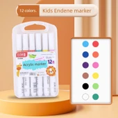 Akrilik Sanat Kalemi - 12 Renkli thumbnail 1