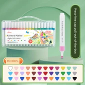 Akrilik Marker Kalem Seti - 36 Renk - Taşınabilir Kutu - 1