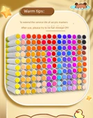 Çocuklar için Yıkanabilir Akrilik Marker Seti - 48 Renk Basma Gerektirmeyen Opak - 7