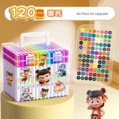 Akrilik Marker Kalem Seti - 120 Renk - Kutu ve Çıkartmalar ile thumbnail 1