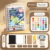 Akrilik Kalem Seti - 36 Renk - 56 Parça Set - 1