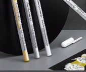 Beyaz Vurgulayıcı Kalem Seti İğne Kalemler ile - 0.8mm - 3 Paket - 8