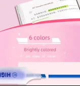 Fluoresan Marker Kalem Seti - 3 Parça - Pembe + Sarı + Yeşil - 8