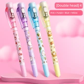 Görünmez UV Işık Marker Kalemi - 4 Çift Uçlu Tam Renk - 1