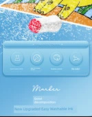 Çift Uçlu Sulu Boya Kalemi Seti - 24 Renk Pembe Silindirik - 12