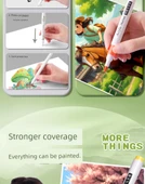 Akrilik Marker Kalem Seti - 120 Renk Panda - Gelişmiş Depolama Kutusu - 10