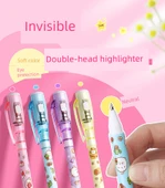 Görünmez UV Işık Marker Kalemi - 2 Çift Uçlu Mor + Mavi - 7