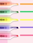 Fluoresan Marker Kalem Seti - 6 Parça - Sarı 2, Mavi 2, Turuncu 2 - 9