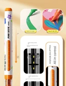 Akrilik Marker Kalem Seti - Peynir Paketi Aslan 24 Renk - Akıllı Mürekkep Kontrolü - 10