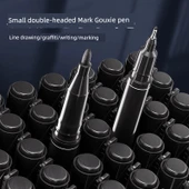 Çift Uçlu Kalem - Su Bazlı Kırmızı 12 - 3