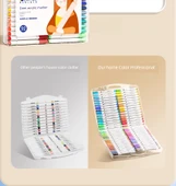 Akrilik Marker Kalemi - Yumuşak ve Sert İki Uçlu - Mutlu Ördek - 24 Renk - 10