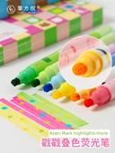 Yığılabilir Renkli Flüoresan Marker Kalemler - 1 Kutu Fondöten - 2