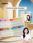 Akrilik Marker Kalemi - Yumuşak ve Sert İki Uçlu - Mutlu Ördek - 24 Renk - 2