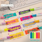 Fluoresan Kalem Seti - Yaz Güneşli [4 Renk] Koyu + 100 İndeks Postası thumbnail 6