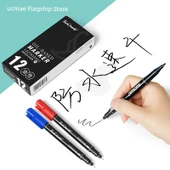 Çift Uçlu Sanat Gouline Kalemi - Su Bazlı Kırmızı 12 - 2