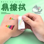 Silinebilir Çocuklar İçin Zararsız Beyaz Tahta Kalemleri - Çanta Fıçı - 24 Adet/8 Renk 3'er - 3