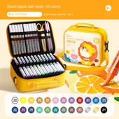 Akrilik Marker Kalem Seti - Peynir Paketi Aslan 24 Renk - Akıllı Mürekkep Kontrolü - 1