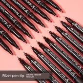 Çift Uçlu Sanat Gouline Kalemi - Su Bazlı Mavi 12 - 5