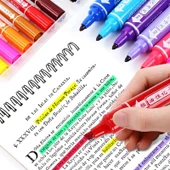 12 Renkli Poster Boyama Kalemi - Açık Mavi - 48 Renk - 2